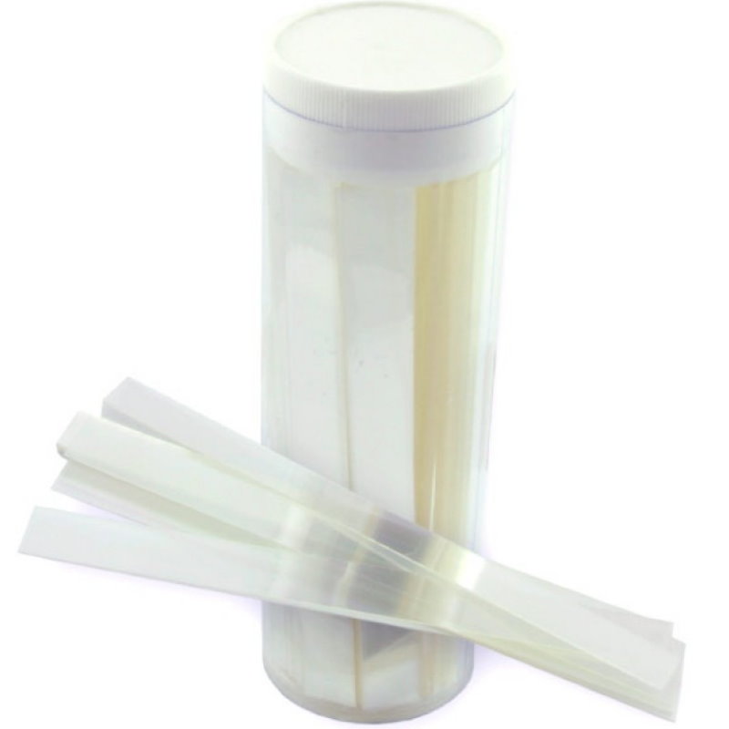 Benzi plastic (mylar) pentru realizarea matricilor, 1x10cm, transparente  - 100 bucati